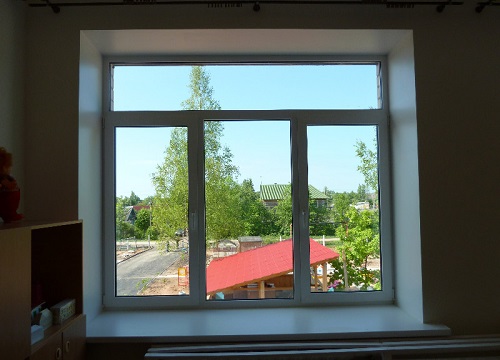 Пластиковое окно с фрамугой 2