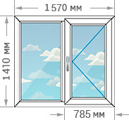Цены на окно 1570х1410 в доме серии II-68