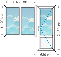 Цены на балконный блок 2140х2160 в доме серии П-44Т