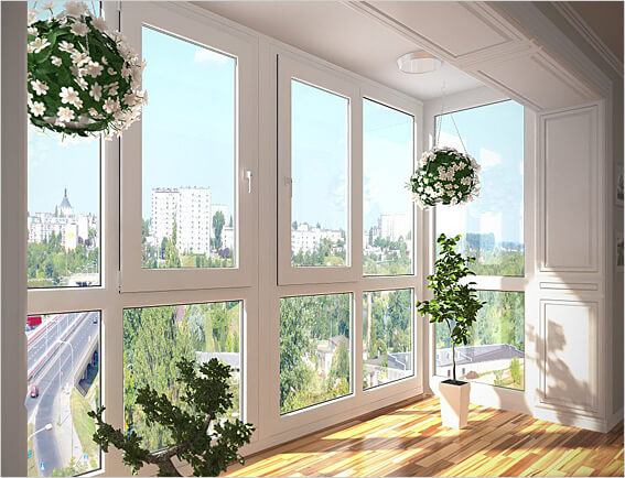 Панорамное остекление балкона в Москве и Московской области